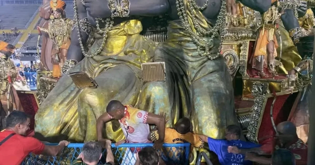 Acidente com carro alegórico da União de Maricá deixa feridos graves no Carnaval do Rio 2026