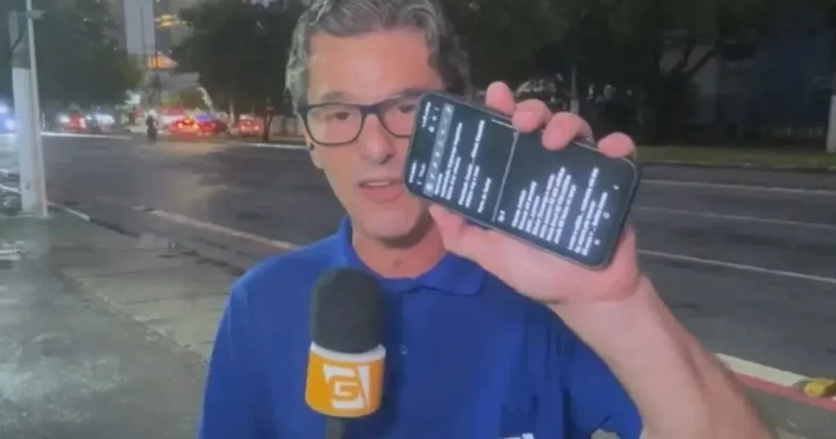 Ao vivo, repórter consegue impedir tentativa de assalto 1 Ao vivo, repórter consegue impedir tentativa de assalto