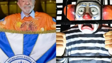 Após desfile polêmico com rival preso, Lula se manifesta sobre homenagem na Sapucaí