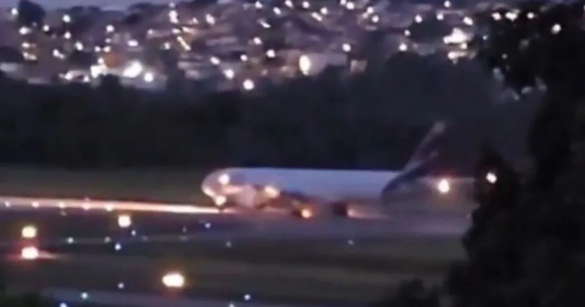 Avião aborta decolagem em alta velocidade no Aeroporto de Guarulhos