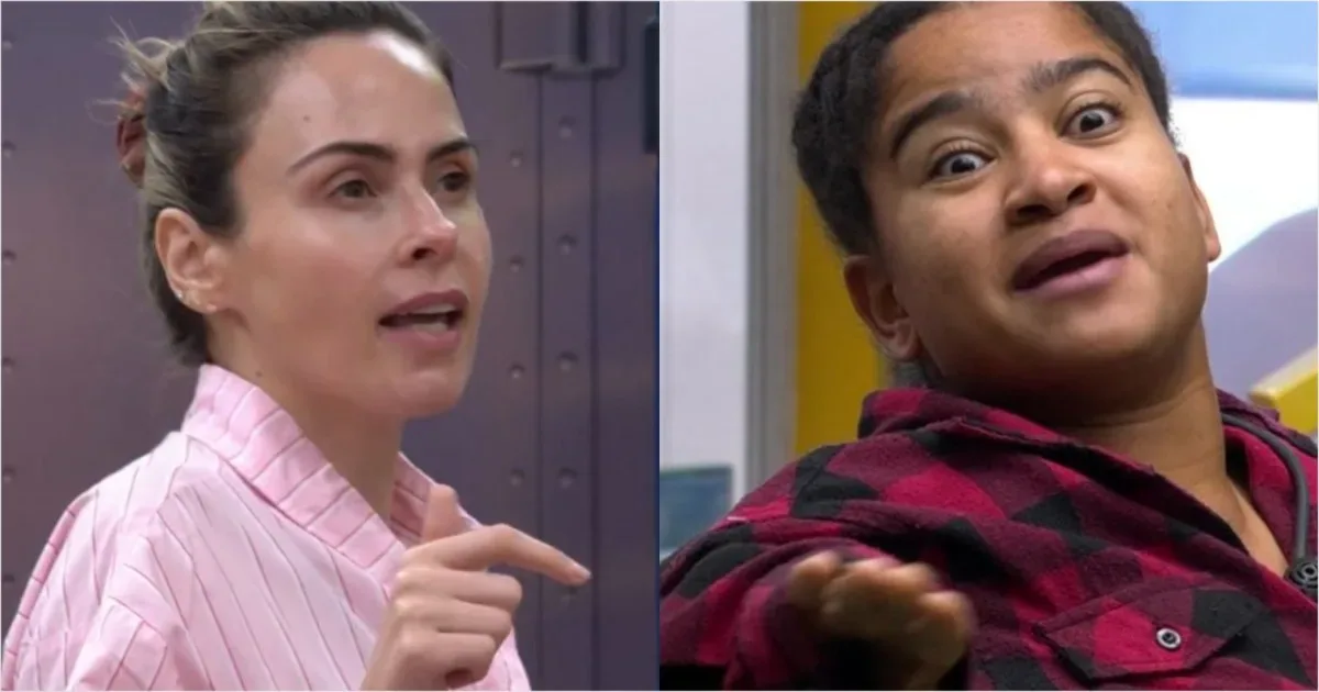 BBB26: Ana Paula vem sendo duramente criticada nas redes sociais após contato físico com Milena