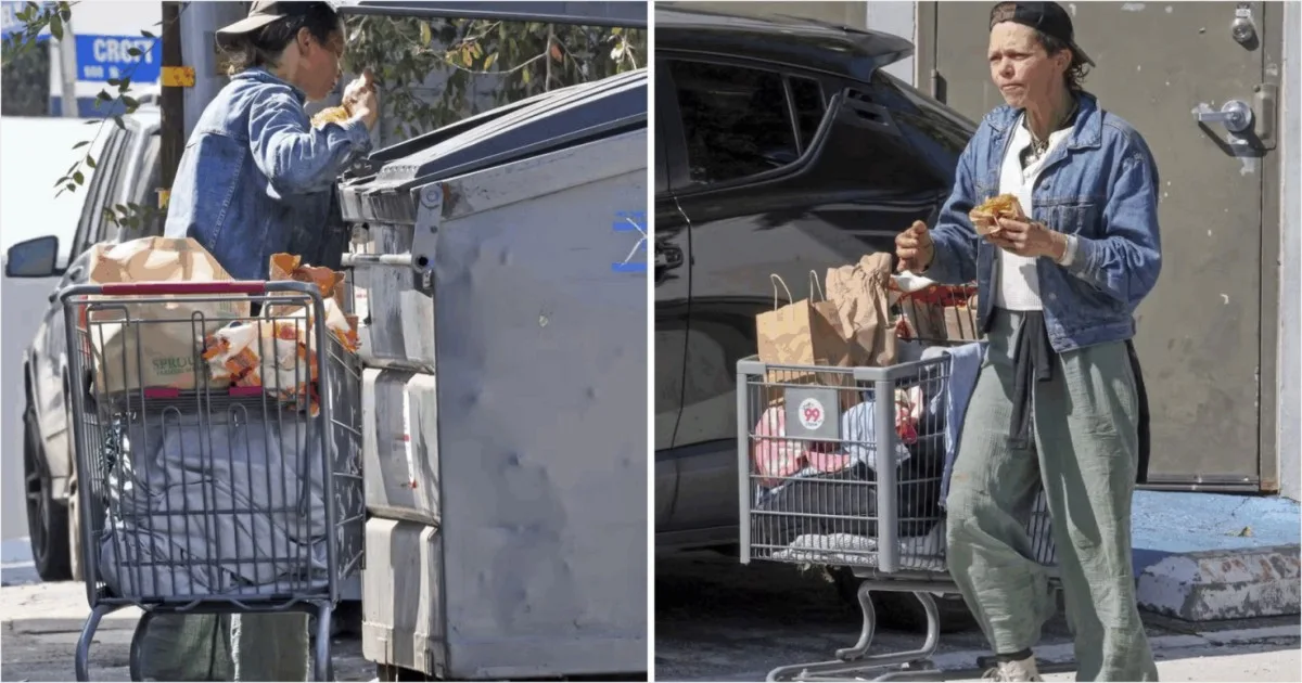 Modelo é flagrada pegando comida no lixo e deixa todos chocados 1 Modelo é flagrada pegando comida no lixo e deixa todos chocados