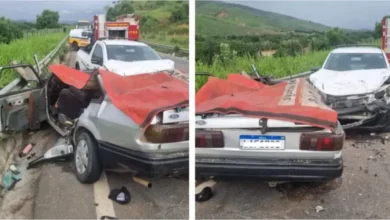 Uma criança ficou presa nas ferragens em grave acidente no interior de Minas Gerais