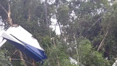 Avião cai durante forte chuva na região metropolitana de Curitiba