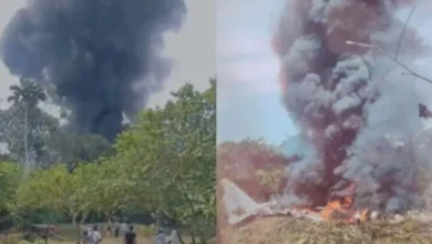 Avião militar C-130 caiu com mais de 100 soldados a bordo