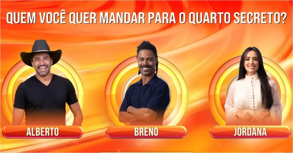 BBB26: resultado da enquete mostra quem deve ir para o quarto secreto