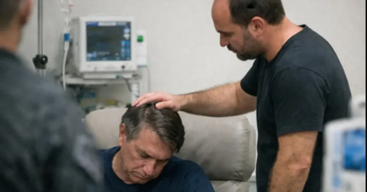 Carlos Bolsonaro relata visita ao pai: “Homem forte apagado”