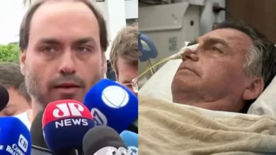Foto de Bolsonaro no hospital vaza e filho faz desabafo emocionante: ‘Muito delicado’