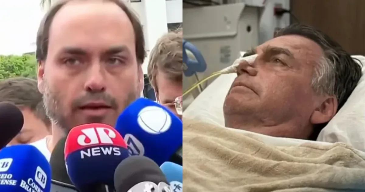 Foto de Bolsonaro no hospital vaza e filho faz desabafo emocionante: ‘Muito delicado’