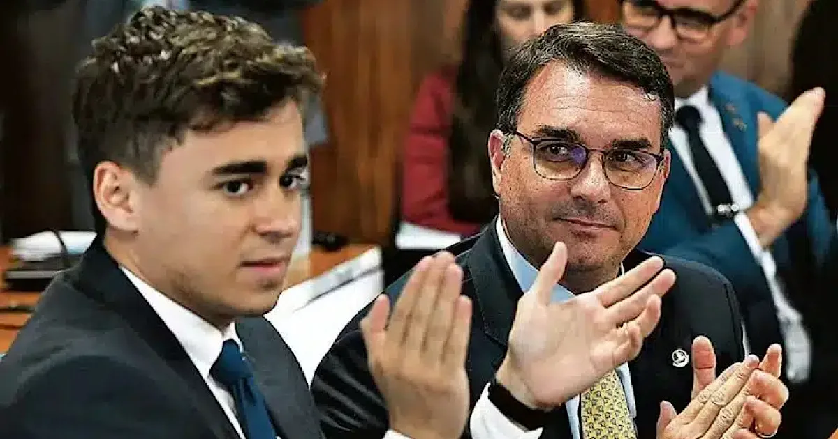 Governistas pedem investigação contra Flávio e Nikolas por ligação com Vorcaro